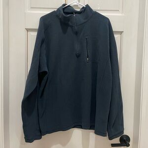 LL Bean Men's Navy Blue Quarter-Zip Sweater